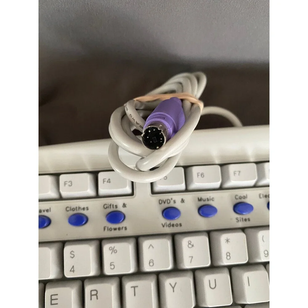 CLICKY Keyboard Model SK-720H PS/2 Port TESTED WORKS Swiftboard HOT KEYS